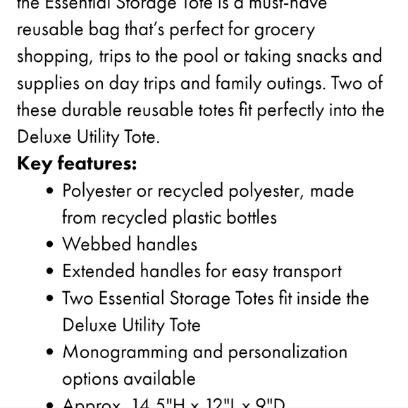 Thirty-one Essential Storage Tote - Picture 2 of 2